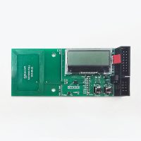 Alternative view of Development kit with LCD and temperature sensor - SIC4310