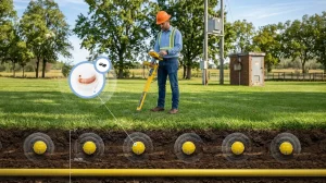 LF RFID microchip for underground pipe tracking