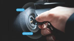 car immobilizer system, RFID car key security, vehicle anti-theft system
