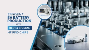 Efficient EV Battery Production with RE31 and SIC56NL HF RFID Chips