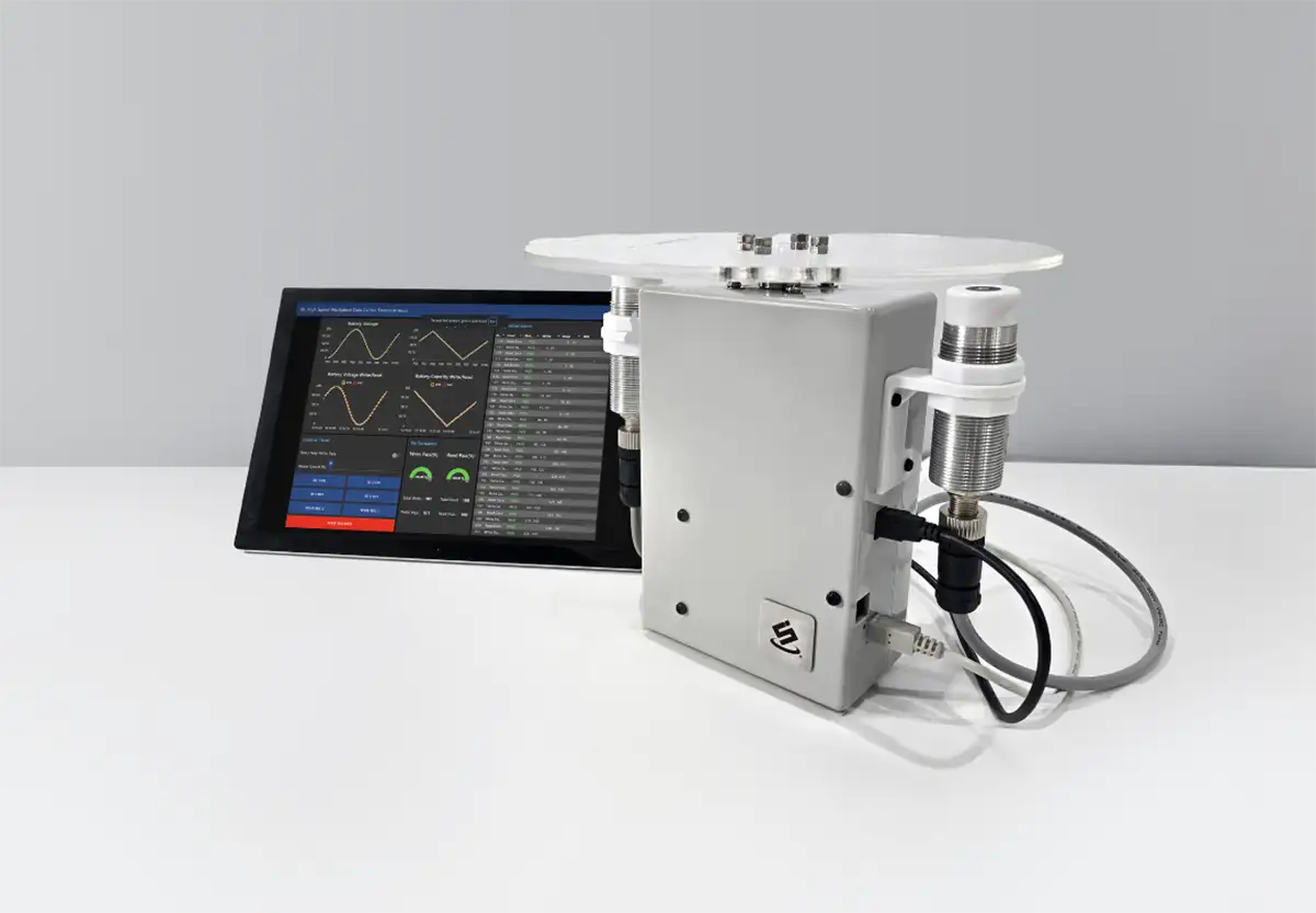 High-Speed Rotary Workpiece Carrier Identification Demonstration Unit Using Silicon Craft’s RE31 HF RFID Reader Chip and SIC56NL HF RFID Tag Chip